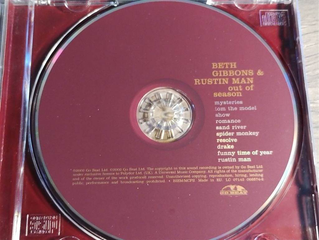Beth Gibbons & Rustin Man ‎– Out Of Season, Ophalen of Verzenden, Zo goed als nieuw, Folk