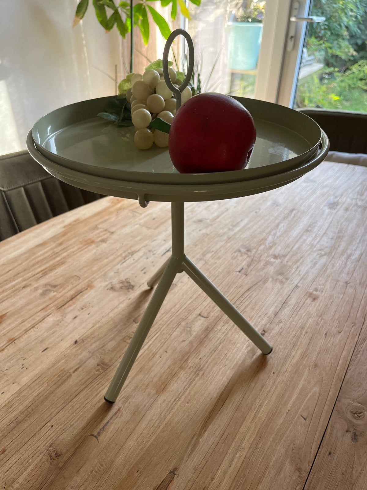 Fruitschaal / etagere (zonder fruit), Ophalen, Schaal, Rond, Metaal