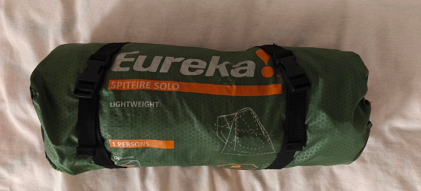 Eureka Spitfire Solo lichtgewicht 1-persoons tent, Ophalen of Verzenden, Gebruikt, Tot en met 2