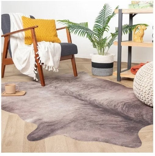 Dierenhuid (imitatie) 155*190cm bruin/wit, Ophalen, Nieuw, Bruin, Tapijt