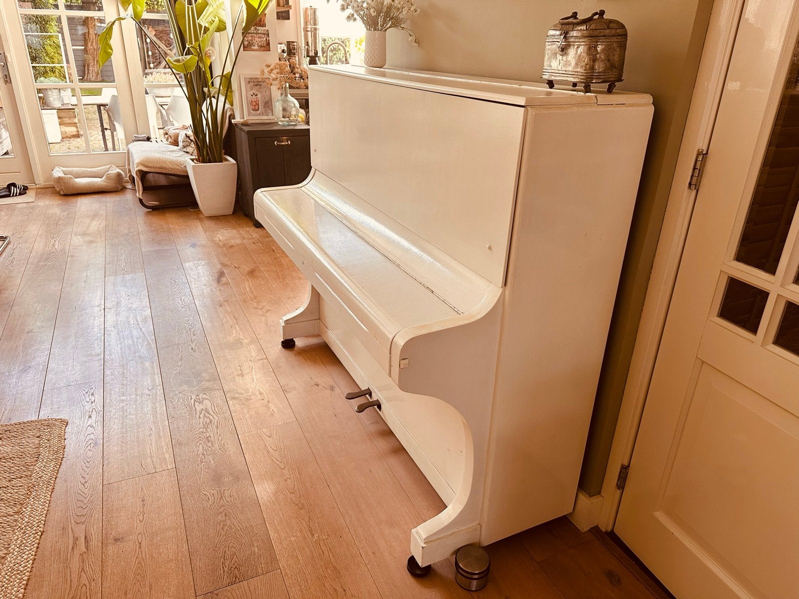 Witte piano gratis, Ophalen, Gebruikt, Wit, Piano