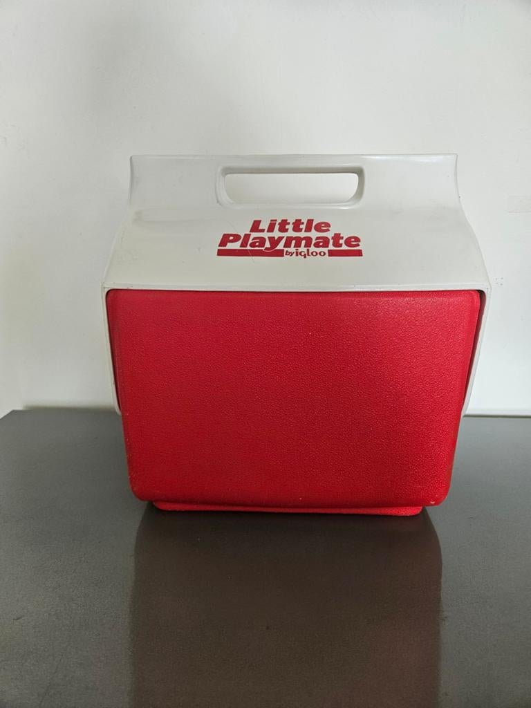 Vintage Igloo Little Playmate Koelbox Rood/Wit, Ophalen of Verzenden, Gebruikt, Koelbox, Koelelement