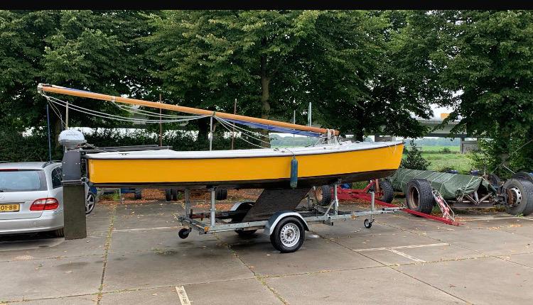 Polyvalk open zeilboot met trailer, Ophalen, Gebruikt, Minder dan 6 meter, Overige typen