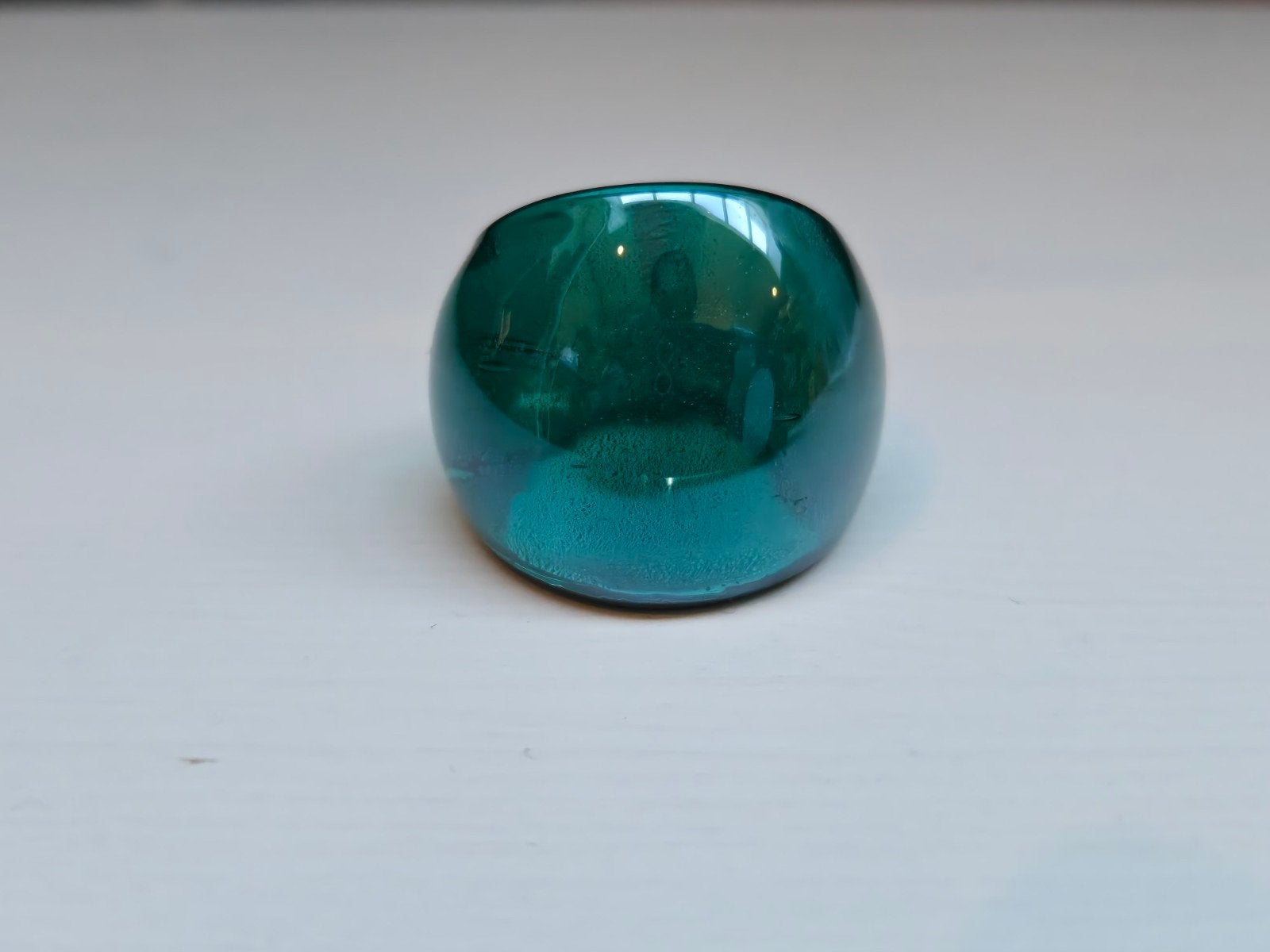 Prachtige nieuwe groen glazen ring maat M Hema, Sieraden, Tassen en Uiterlijk, Ringen, Overige materialen, Verzenden, Nieuw, Dame