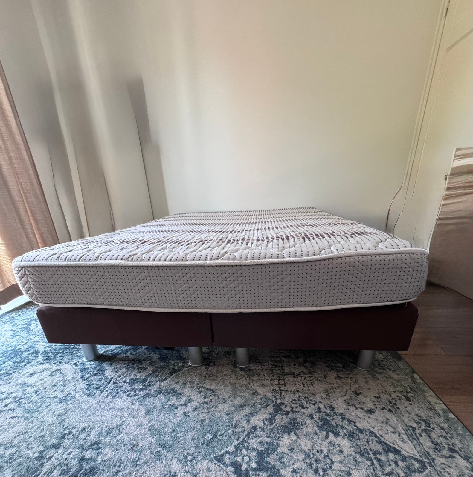 Boxspring incl matras, Huis en Inrichting, Slaapkamer | Boxsprings, Ophalen, Bruin, Tweepersoons, 140 cm