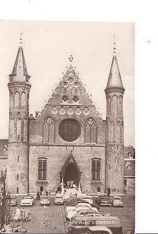Ansichtkaart 	Den Haag	Ridderzaal, Verzenden, 1940 tot 1960, Gelopen, Zuid-Holland