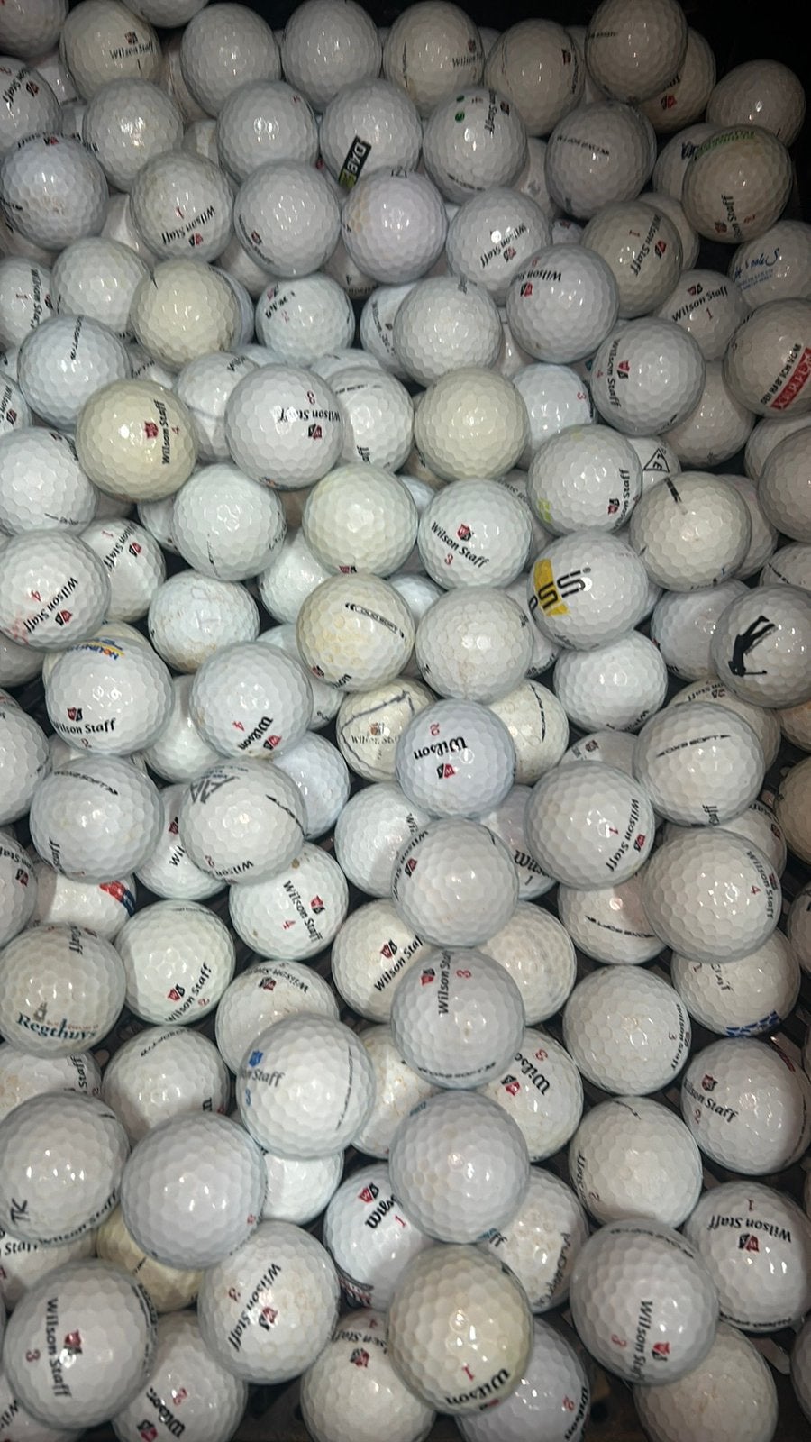 100 Stuks Wilson Staff Duo Soft Golfballen, Ophalen of Verzenden, Zo goed als nieuw, Bal(len)