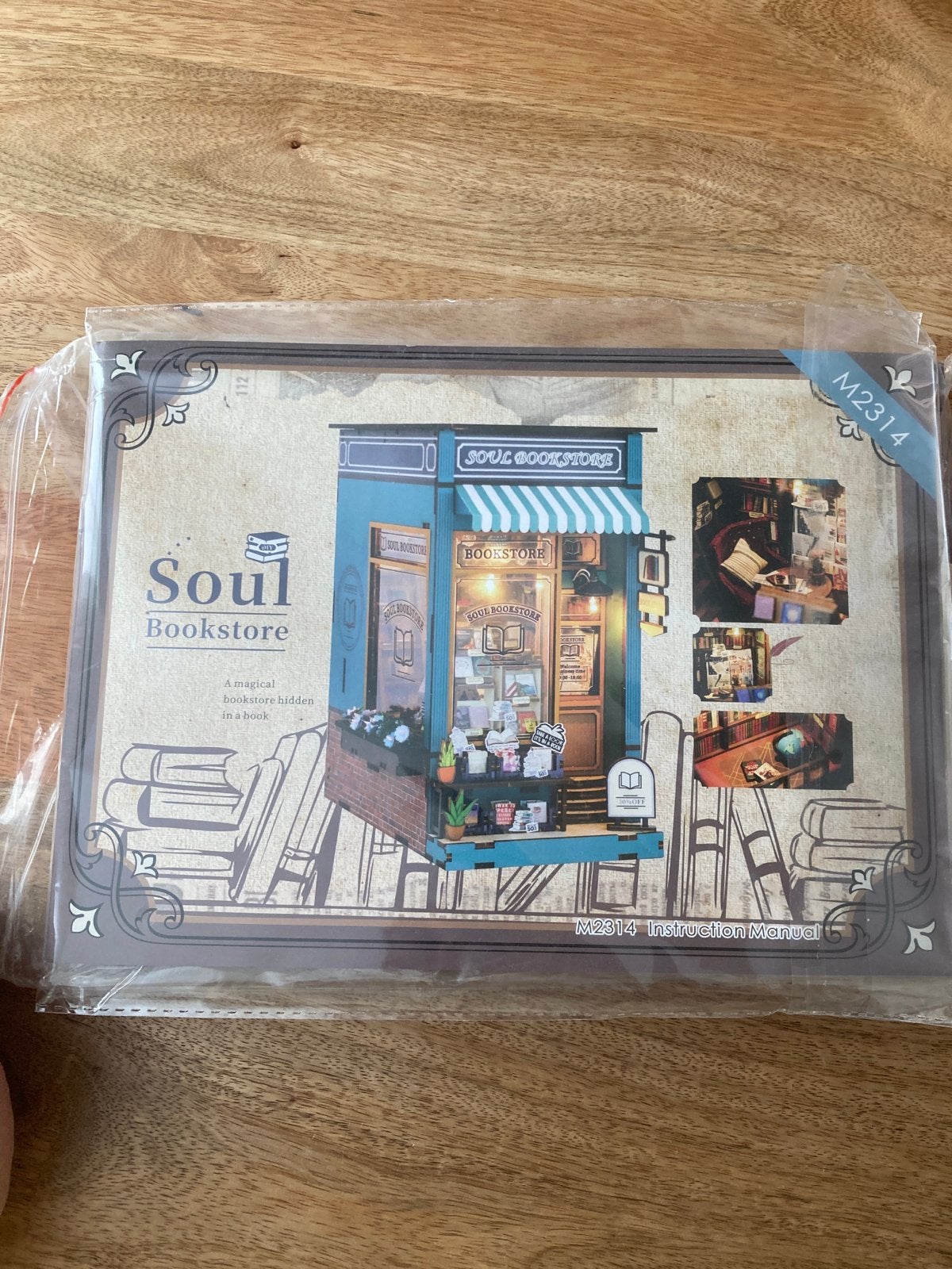 DIY Miniatuur Boekhandel Bouwpakket - Soul Bookstore, Overige merken, Nieuw, Ophalen of Verzenden, Groter dan 1:32