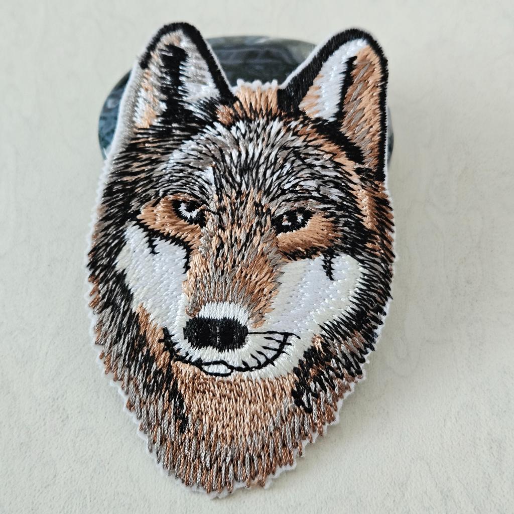 Strijk embleem applicatie Patch Wolf, D, Nieuw, Ophalen of Verzenden, D