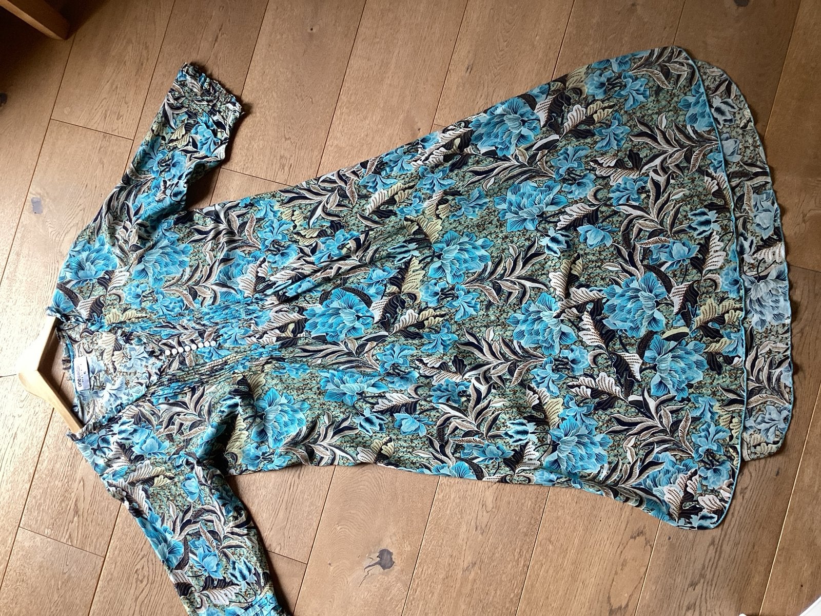 One Season Jurk met Bloemenprint - Maat XL, Kleding | Dames, Maat 42/44 (L), Nieuw, Onder de knie, Meerkleurig