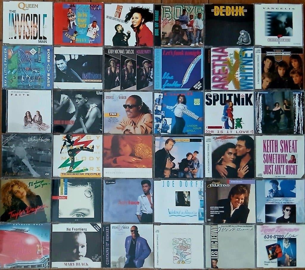 Partij CD Maxisingles / 3 Inch Top 40 Jaren 80 , los te koop, Cd's en Dvd's, Cd Singles, Verzenden, Zo goed als nieuw, Pop