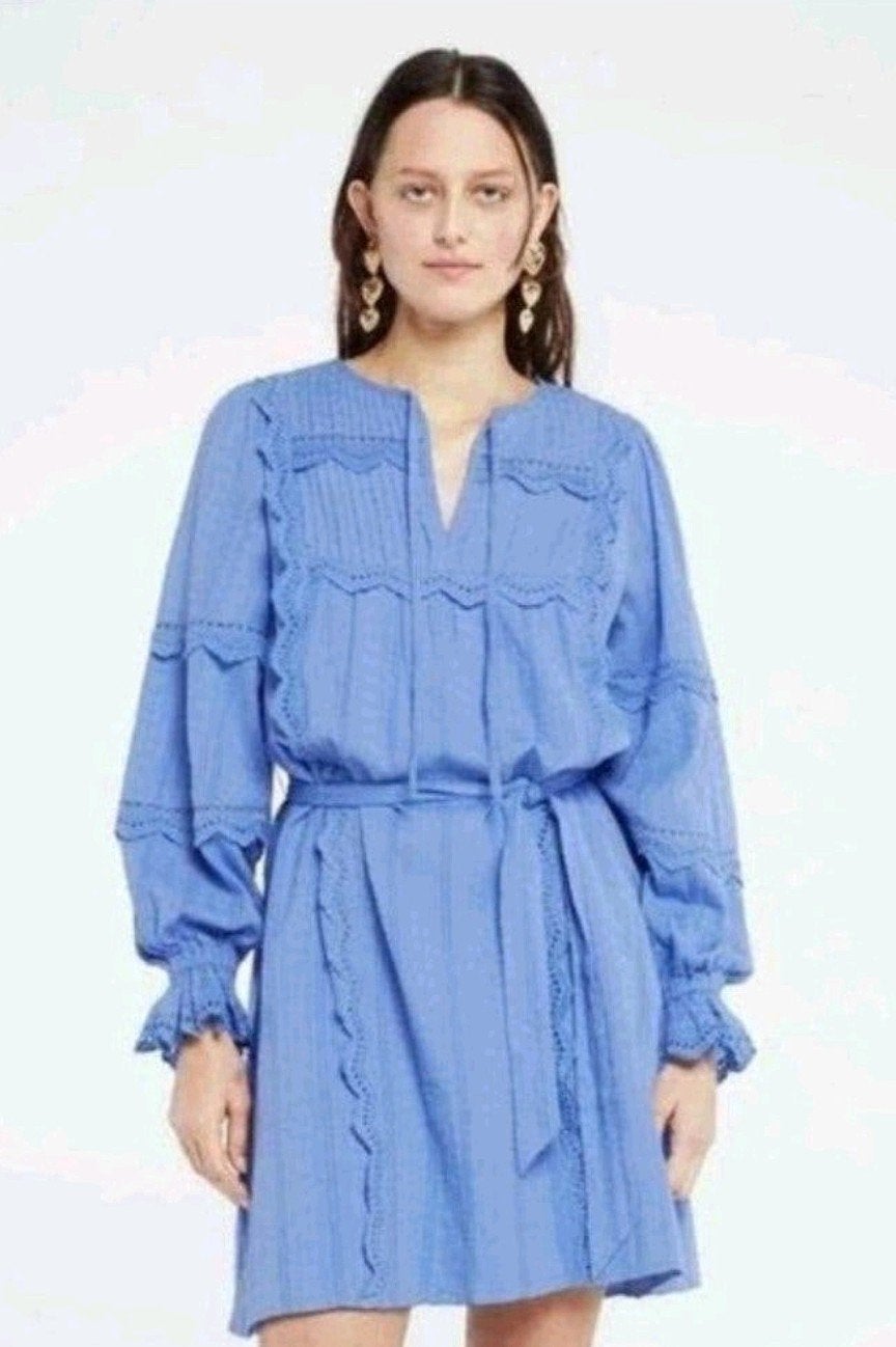 Fabienne Chapot Jeanine jurk maat 40 *nieuw *, Maat 38/40 (M), Blauw, Nieuw, Ophalen of Verzenden