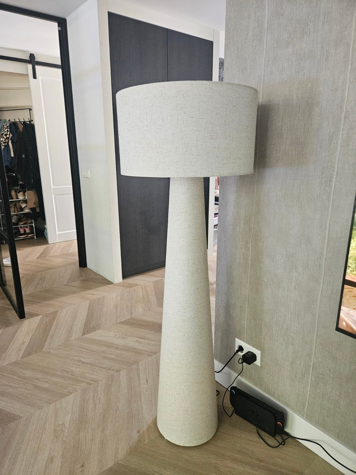 Kwantum vloerlamp Pandia - Zo goed als nieuw, Ophalen, Modern, Sfeervol, Textiel, E27 (groot)