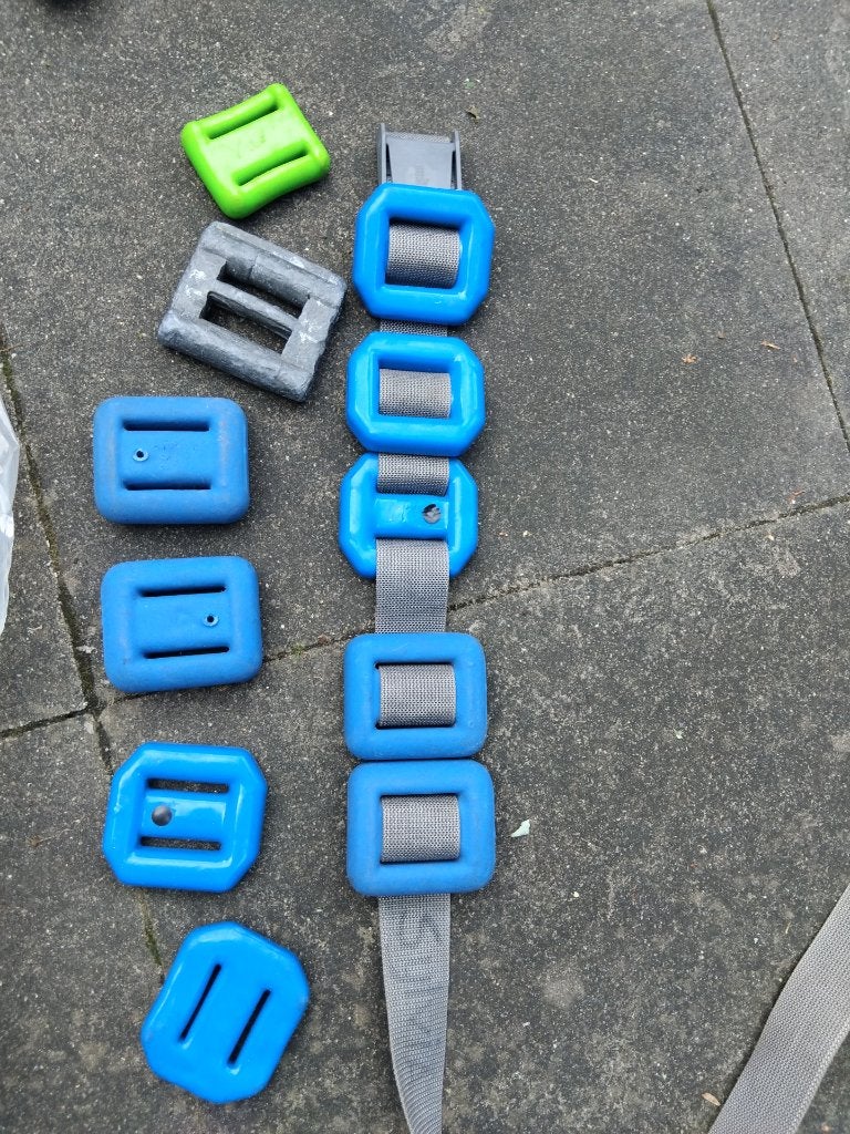 Loodblokken duiken duiklood, Ophalen, Gebruikt, Lood of Loodgordel