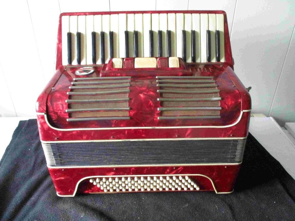 accordeons Marinelli +Mirandelli, Overige merken, Gebruikt, Overige formaten, Met koffer
