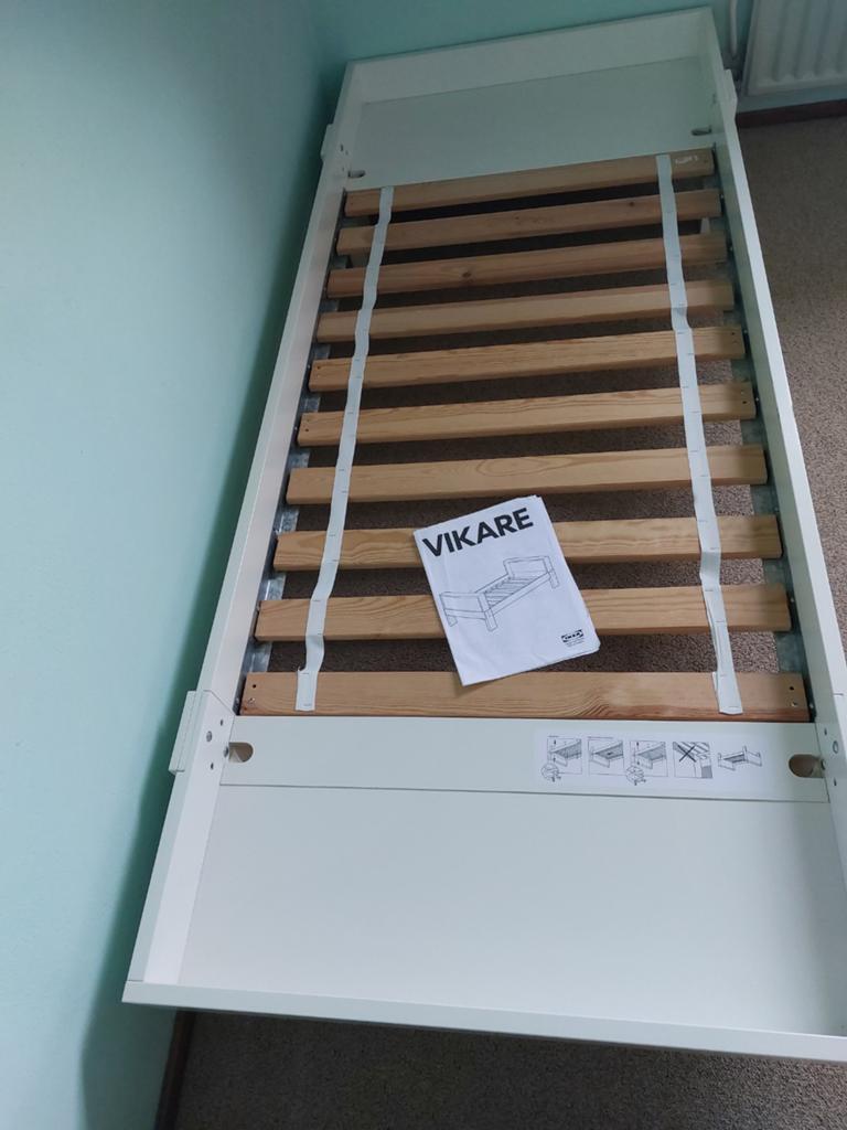 2 VIKARE meegroei bedden van IKEA, Ophalen, 180 cm of meer, 70 tot 85 cm
