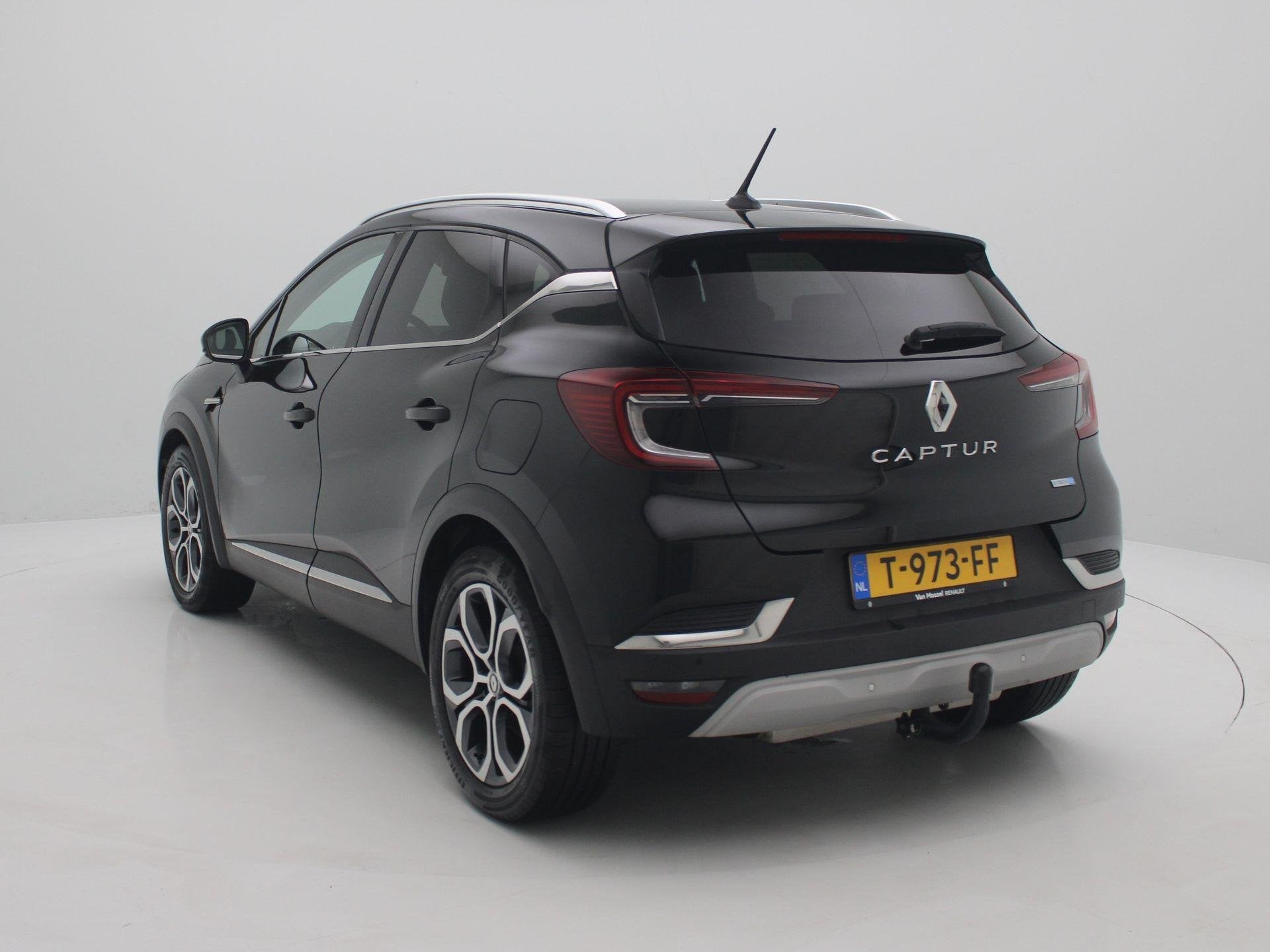 Renault Captur E-Tech Plug-in Hybrid 160 Intens | EASY LINK, Auto's, Gebruikt, 4 cilinders, Leder en Stof, Zwart