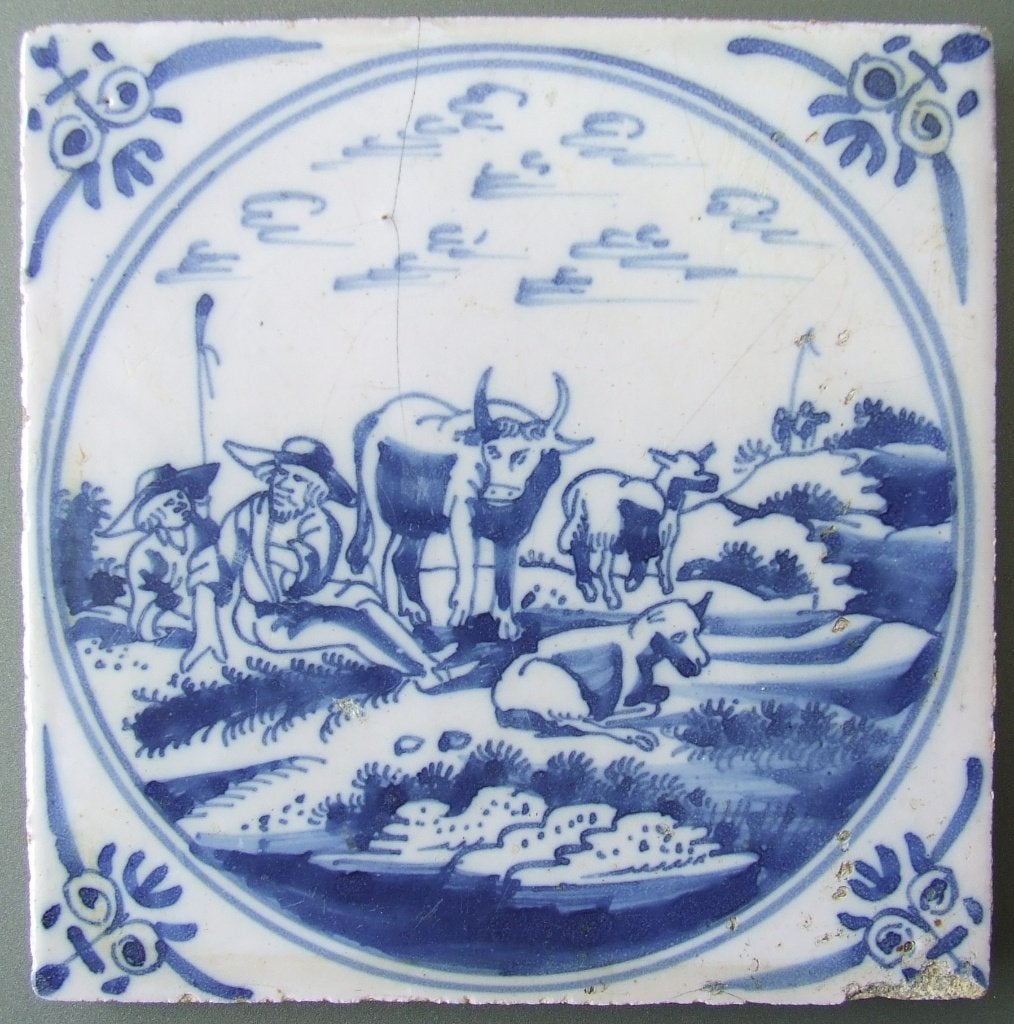 Antieke tegel met herders, Verzenden