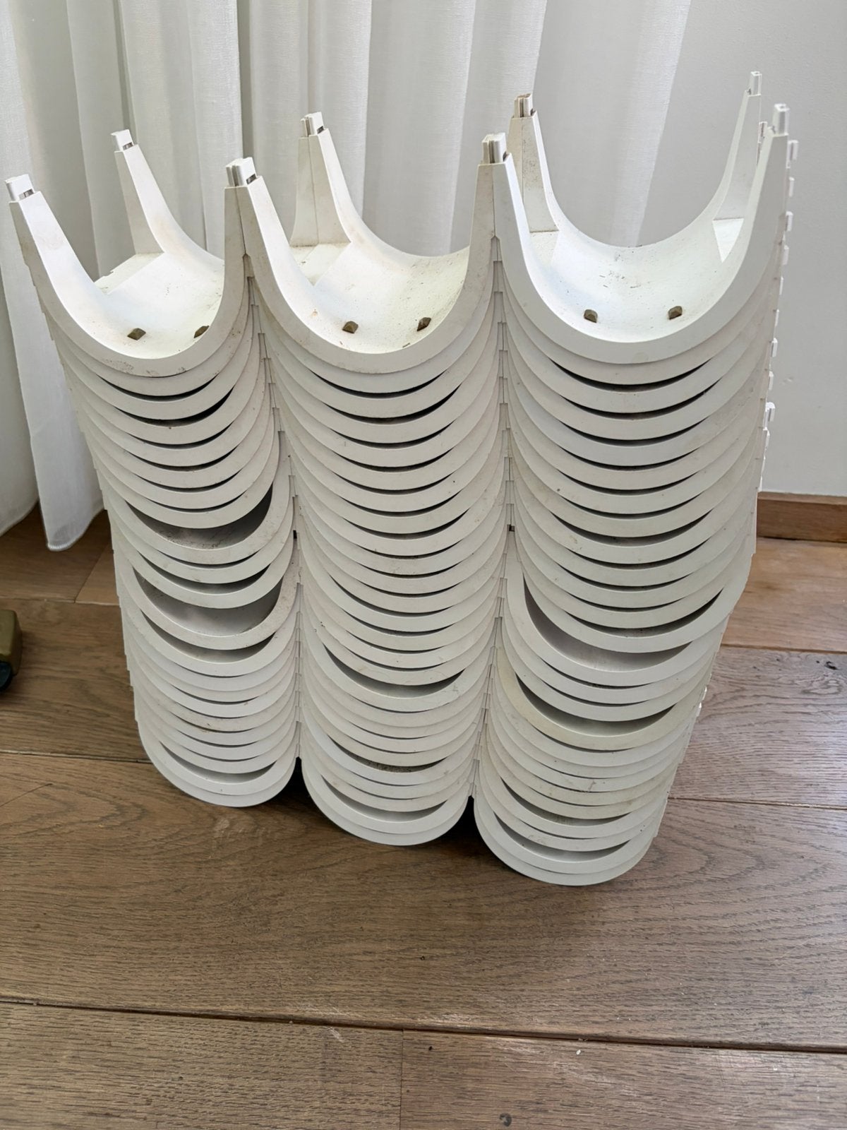Wijn/flessenrek space age, Ophalen, Kunststof, 25 flessen of meer