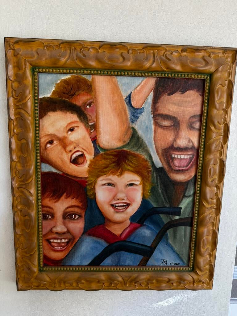 Schilderij Belinda Meuldijk Rob de Nijs engelen uitgezonderd, Antiek en Kunst, Kunst | Schilderijen | Modern, Ophalen of Verzenden