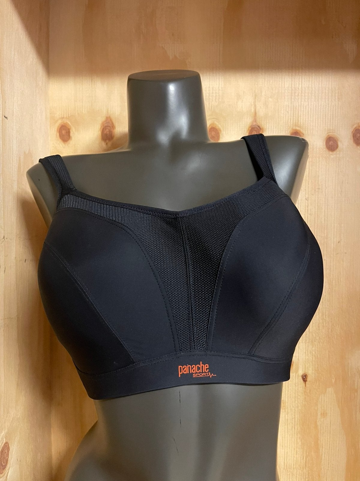 Panache sport bh met beugel Maat eu 65h is uk 30h, Verzenden, Zwart, BH