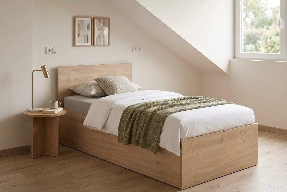 Eenpersoonsbed Goossens Bibi - Nieuw, Huis en Inrichting, Ophalen, 90 cm, Nieuw, 200 cm