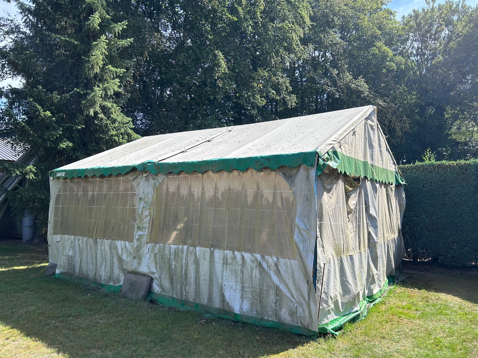 Opslag tent, Ophalen, Gebruikt
