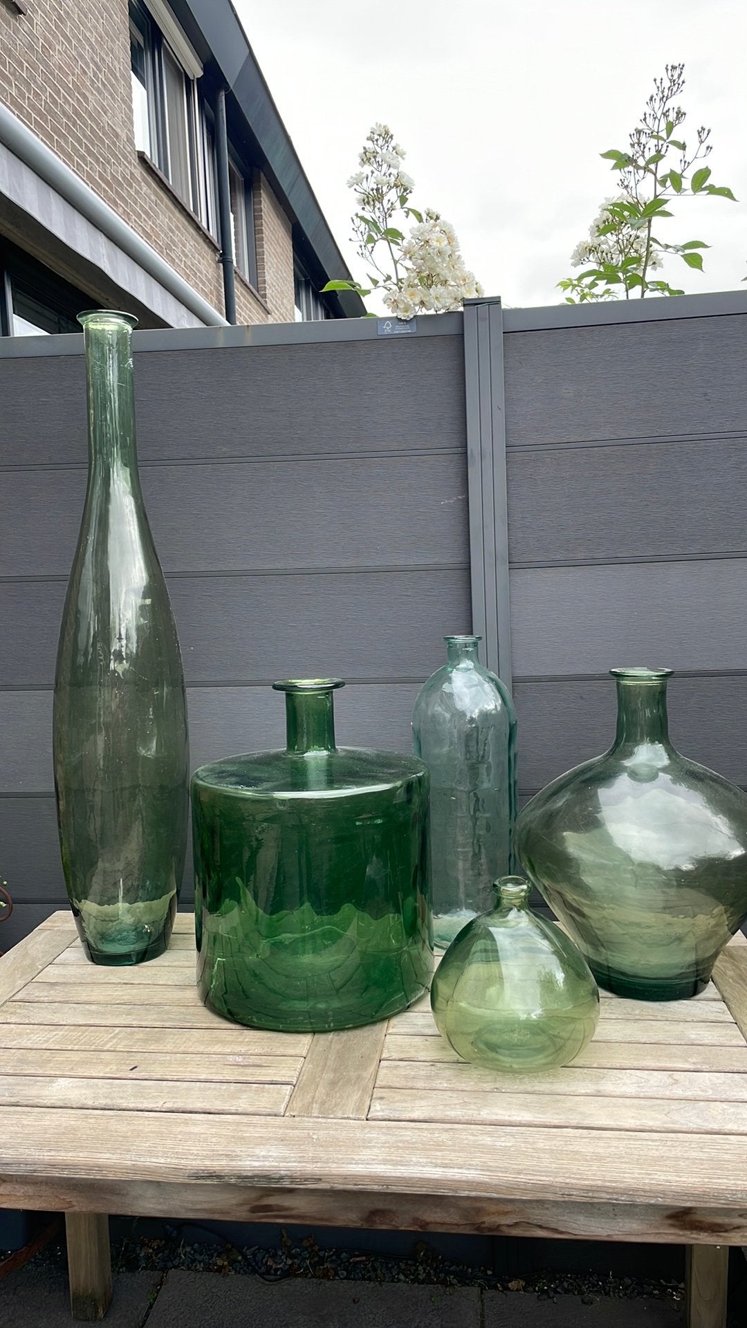 Vaas/ kruiken van glas, Ophalen, Gebruikt