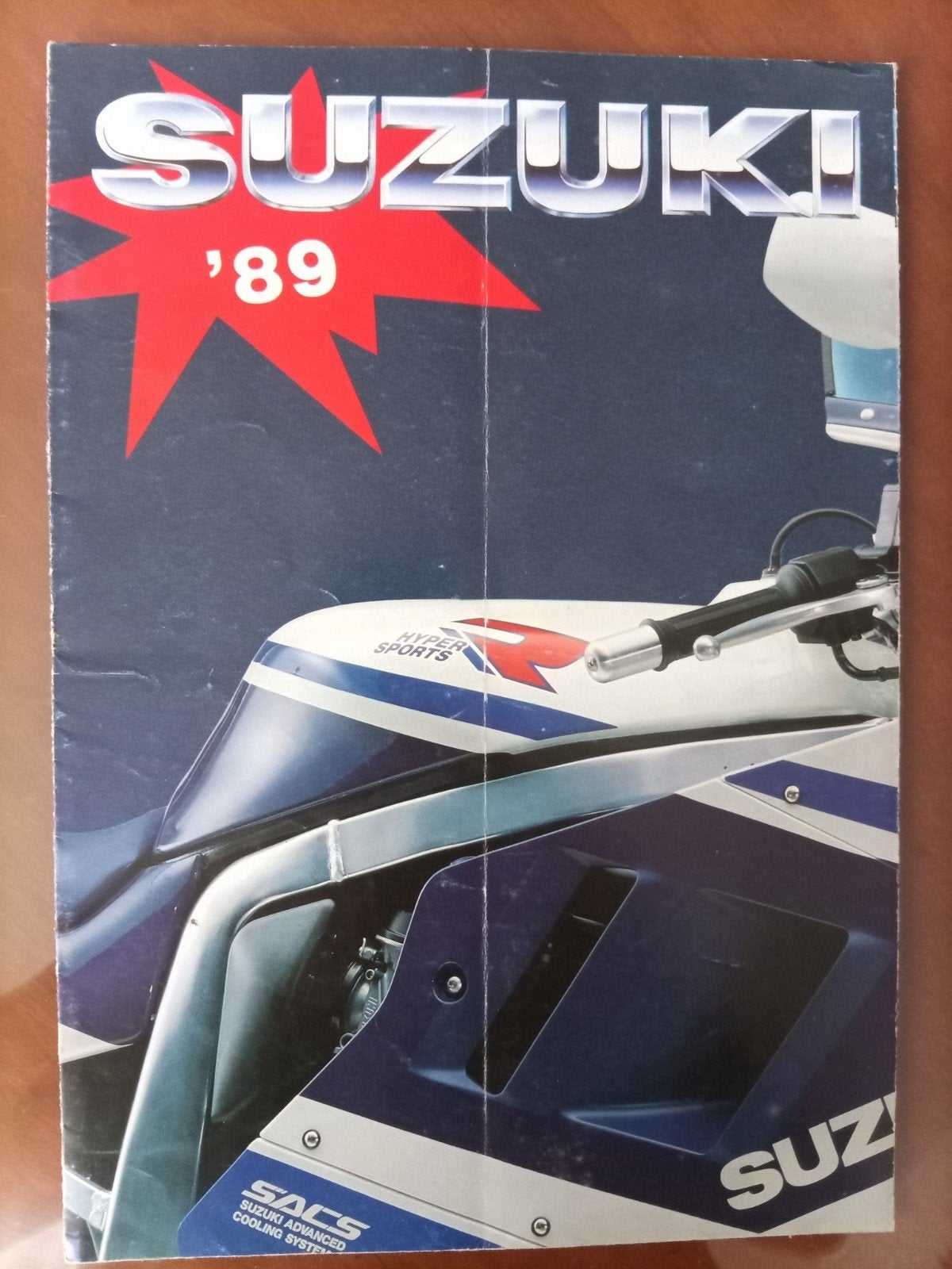 Suzuki motoren folder 1989 - GSX-R 1100, GSX 750 F, GS 500 E, Ophalen of Verzenden, Suzuki