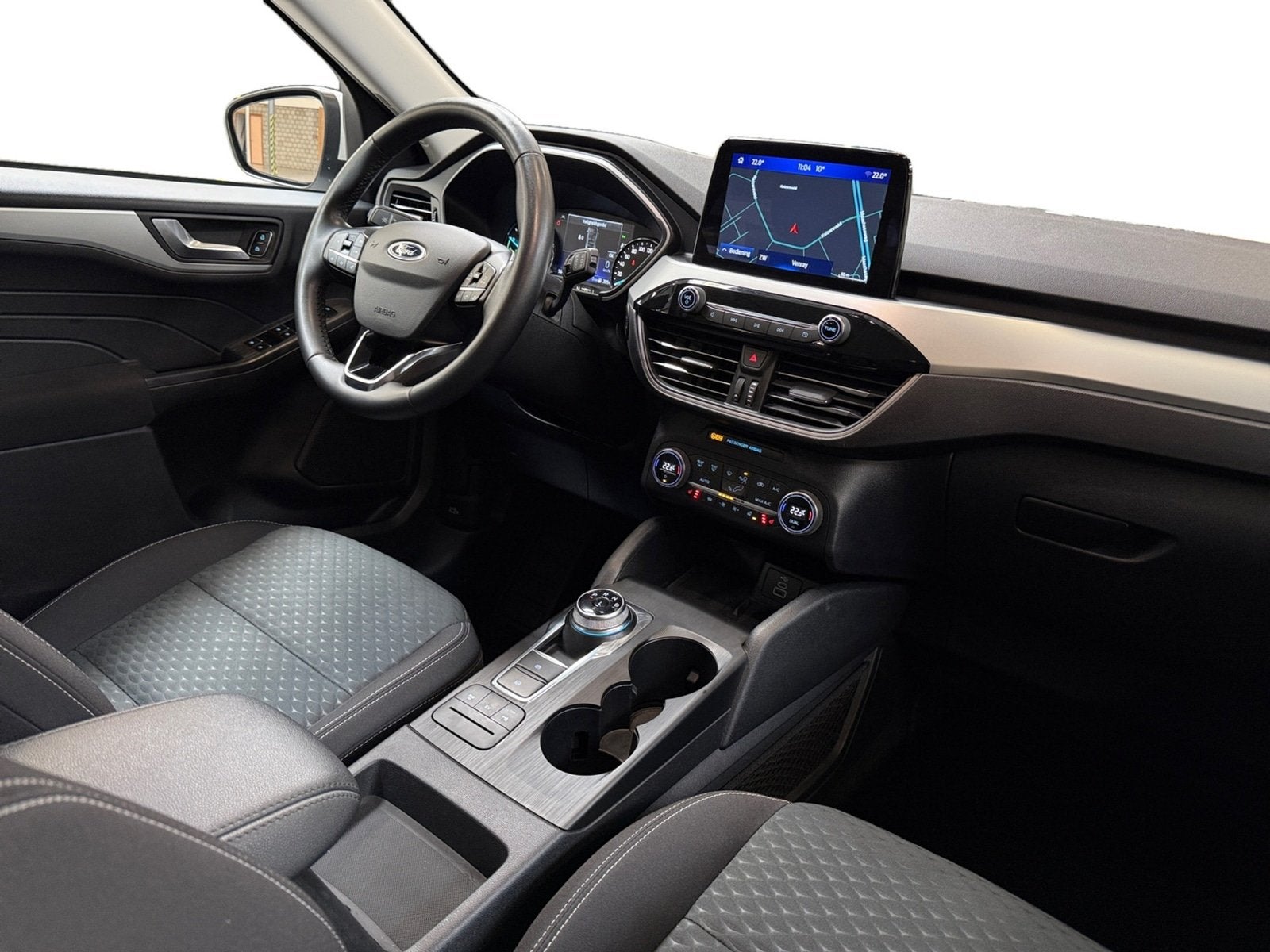 Ford Kuga 2.5 PHEV Trend I Winterpakket I Navi I Cruise Cont, Auto's, Gebruikt, Euro 6, 4 cilinders, Wit