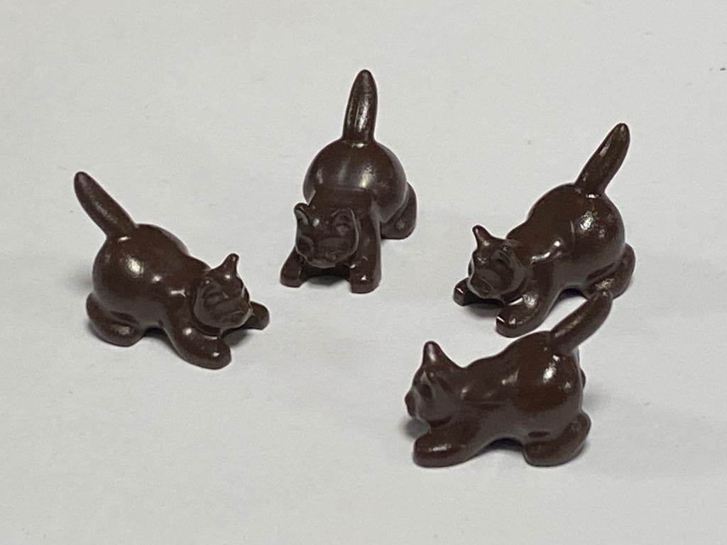 Partij Lego 4x ineengedoken kat / cat (diverse kleuren), Overige thema's, Lego, Overige typen, Nieuw