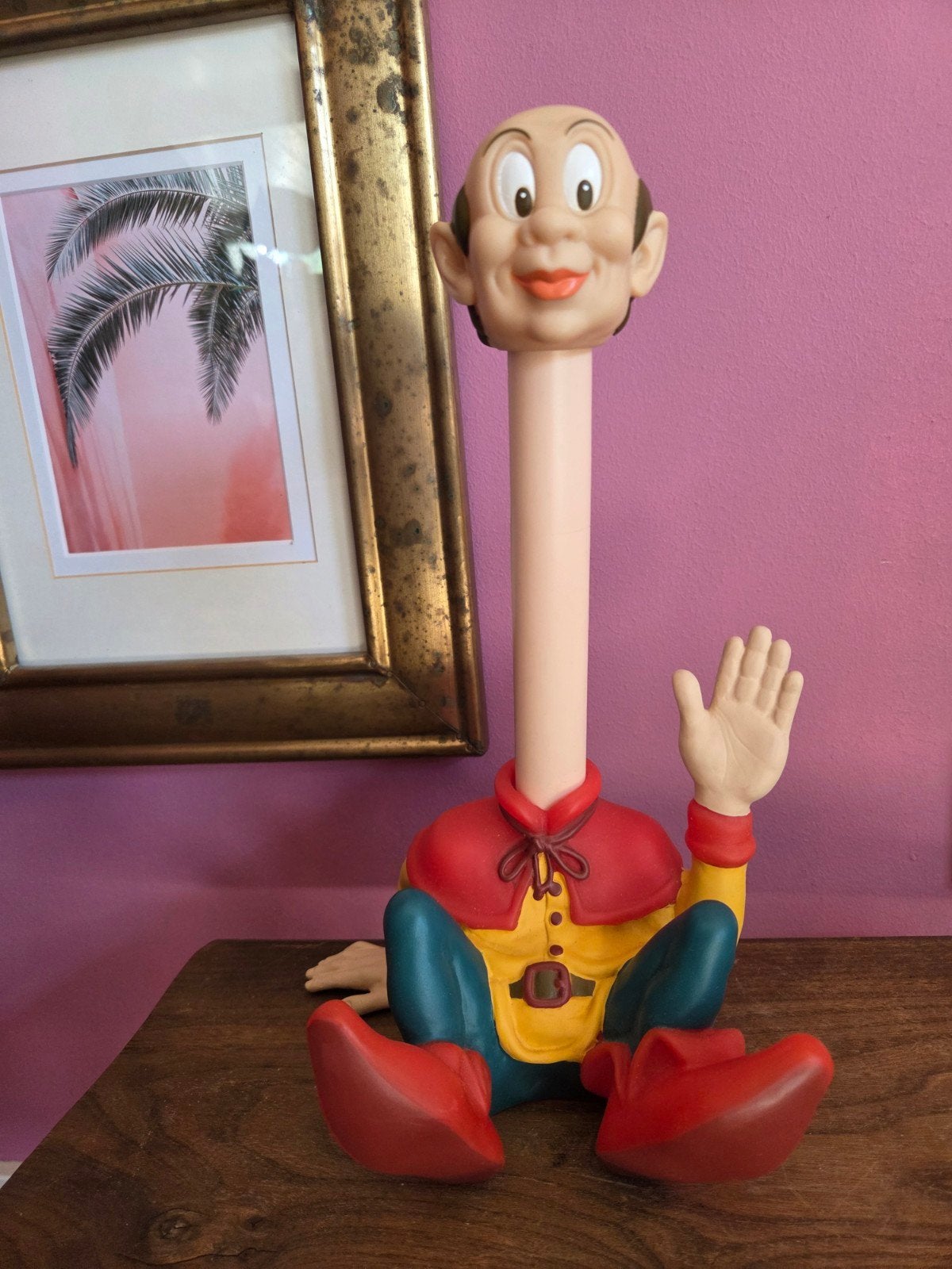 Vintage Efteling spaarpot Langnek (ABN AMRO) / retro, Ophalen, Zo goed als nieuw, Beeldje of Poppetje
