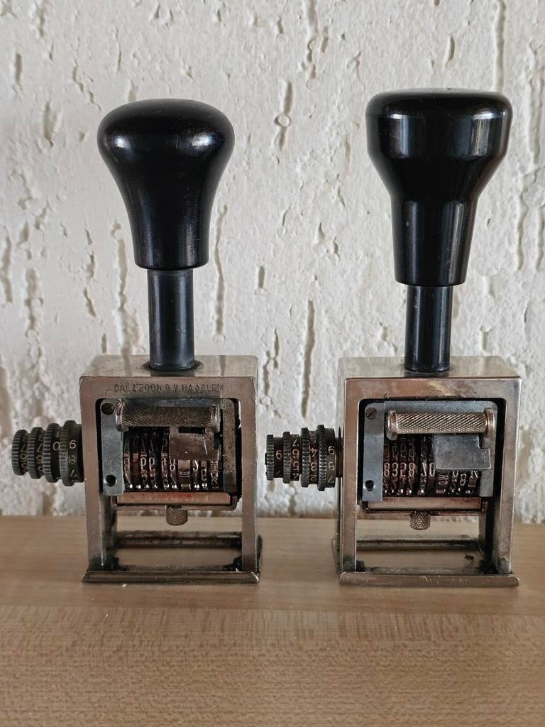 Openbaarvervoer stempel van buschauffeurs/trambestuurders, Verzamelen, Spoorwegen en Tramwegen, Trein, Ophalen of Verzenden