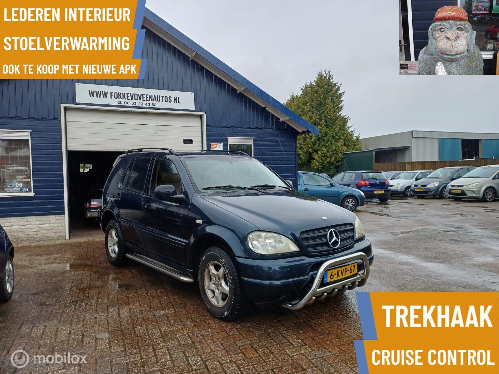 Mercedes M-klasse 320 6 Cilinder 4X4 Alle inruil mogelijk, Gebruikt, Bedrijf, Geïmporteerd, 750 kg