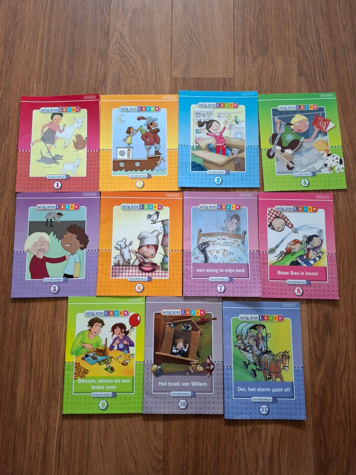 Veilig leren lezen leesboekjes zon kern 1-11 Kim versie, Gelezen, Ophalen of Verzenden, Zwijsen, Nederlands