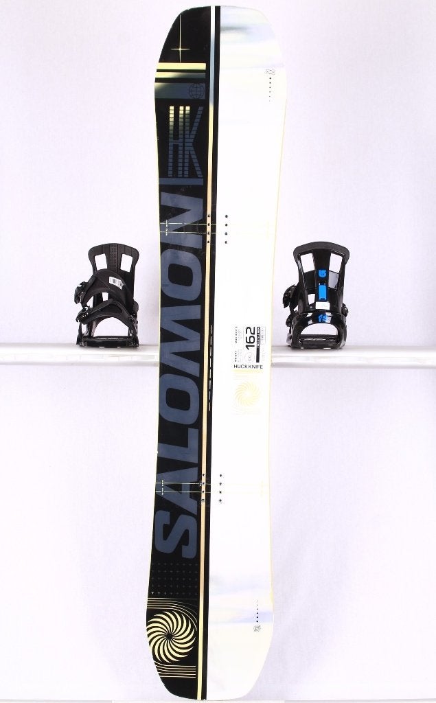 162 cm snowboard SALOMON HUCK KNIFE 2026, Black/white, Verzenden, Gebruikt, Board