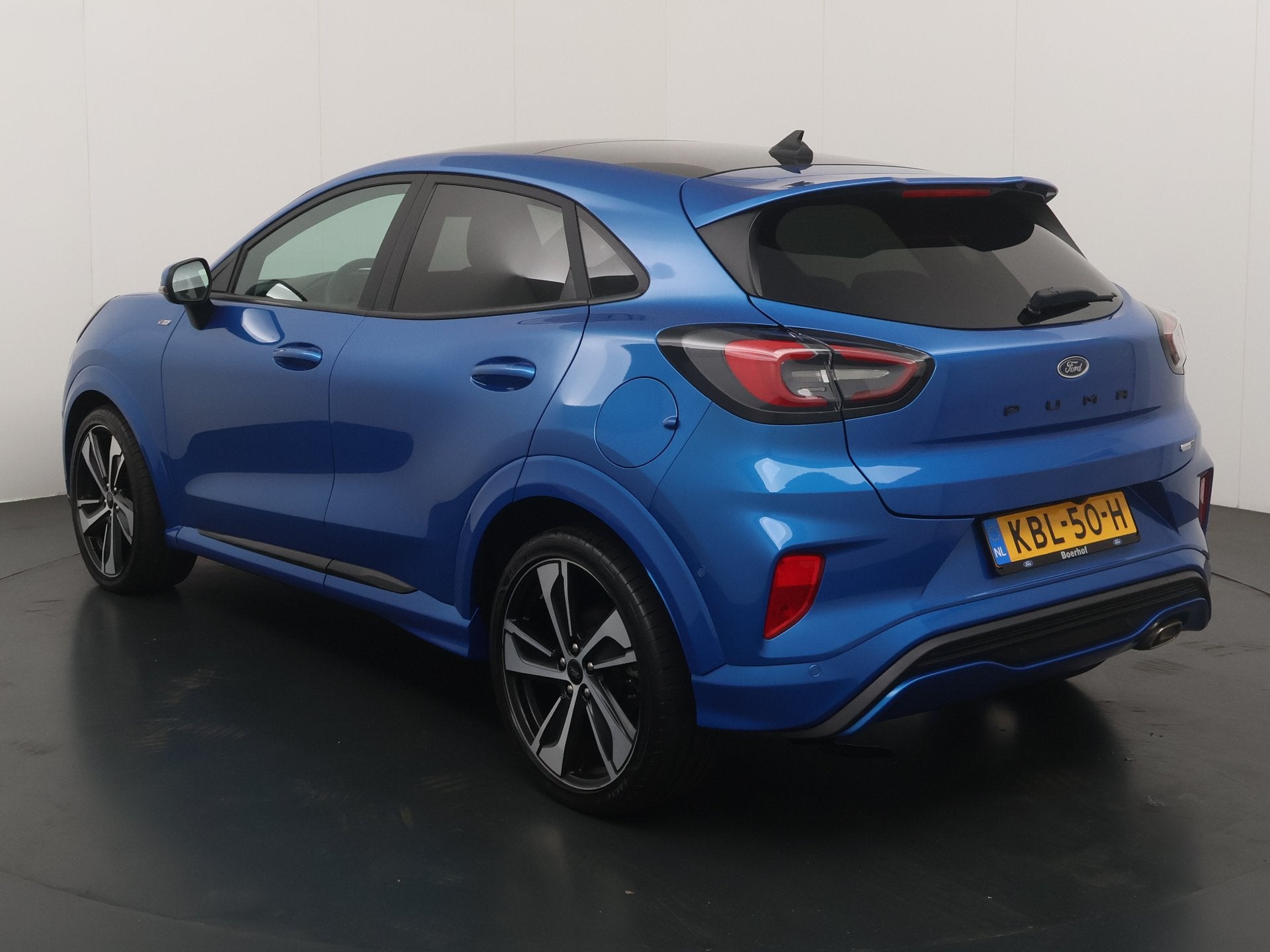 Ford Puma EcoBoost Hybrid 155 pk ST-Line | Pano | Winter Pac, Stof, Automatische klimaatregeling, Blauw, 23 km/l