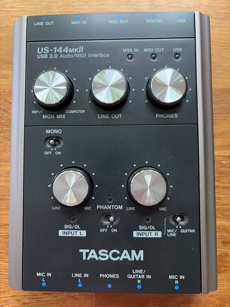 Tascam US-144mkII USB Audio/MIDI Interface, Ophalen of Verzenden, Zo goed als nieuw