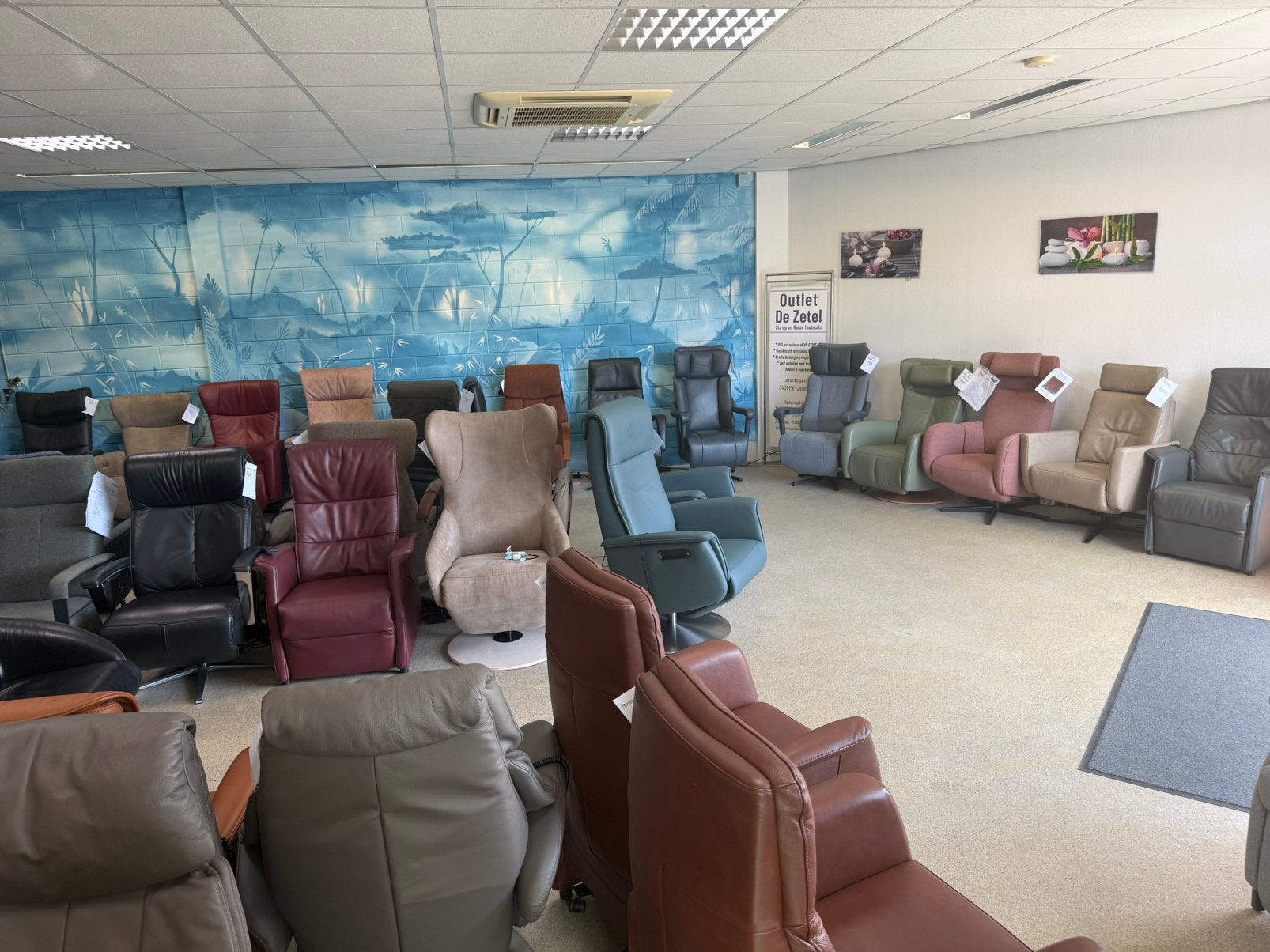 Outlet Sta op relax stoel relaxfauteuil direct leverbaar