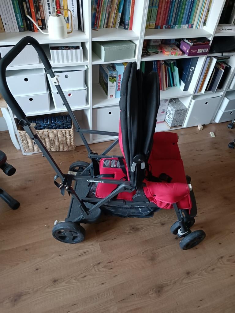 Joovy Caboose buggy voor 2 kinderen, Gebruikt, Duowagen, Ophalen of Verzenden, Kinderwagen
