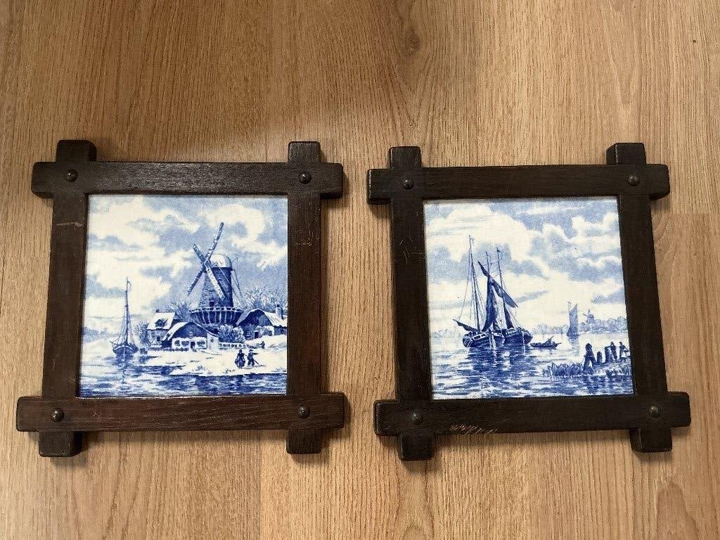 2 tegels Société Céramique Wyck Maestricht 15 x 15, Ophalen
