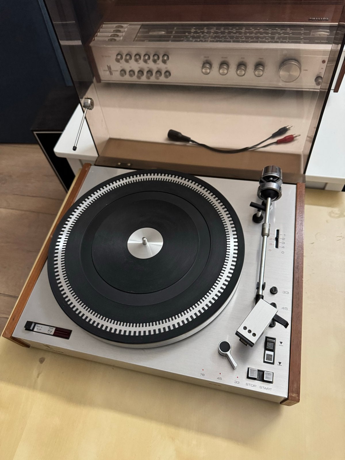 Vintage Philips 22GA2102 Platenspeler - Goede Staat, Ophalen of Verzenden, Zo goed als nieuw, Platenspeler, Philips