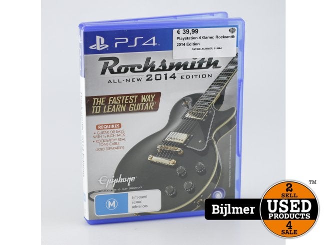 Playstation 4 Game: Rocksmith 2014 Edition, Spelcomputers en Games, Sony, Zo goed als nieuw, Support@sony.com, 1-7-1 Konan, Minato-ku
Tokyo 108-0075
Japan