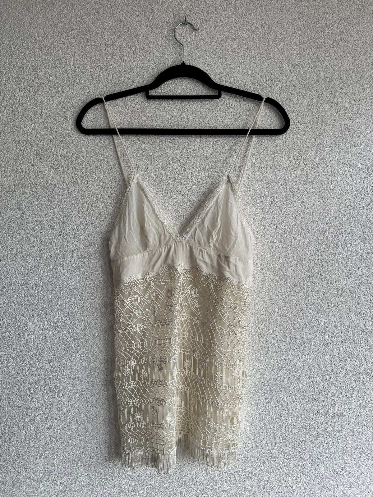 La Perla Y2K crochet mini slip dress, Kleding | Dames, Maat 38/40 (M), Beige, La Perla, La Perla