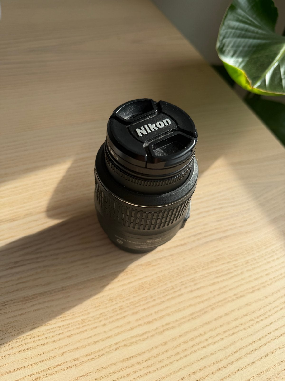 Nikon AF-S DX NIKKOR 18-55mm f/3.5-5.6G VR met UV filter, Ophalen, Gebruikt, Autofocus, Nikon