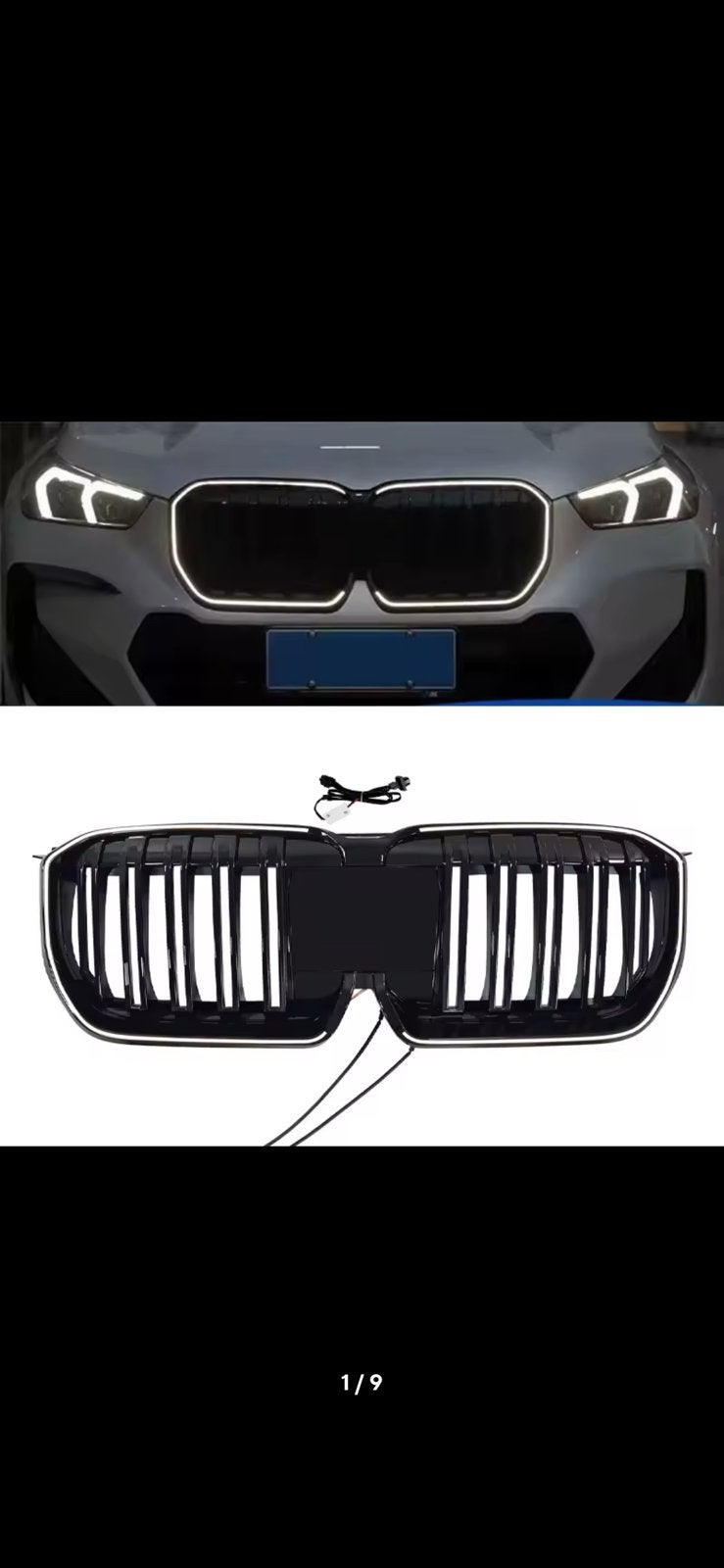 BMW X1 IX1 U11 Piano Zwart Grill Nieren LED, Ophalen of Verzenden, Nieuw, BMW