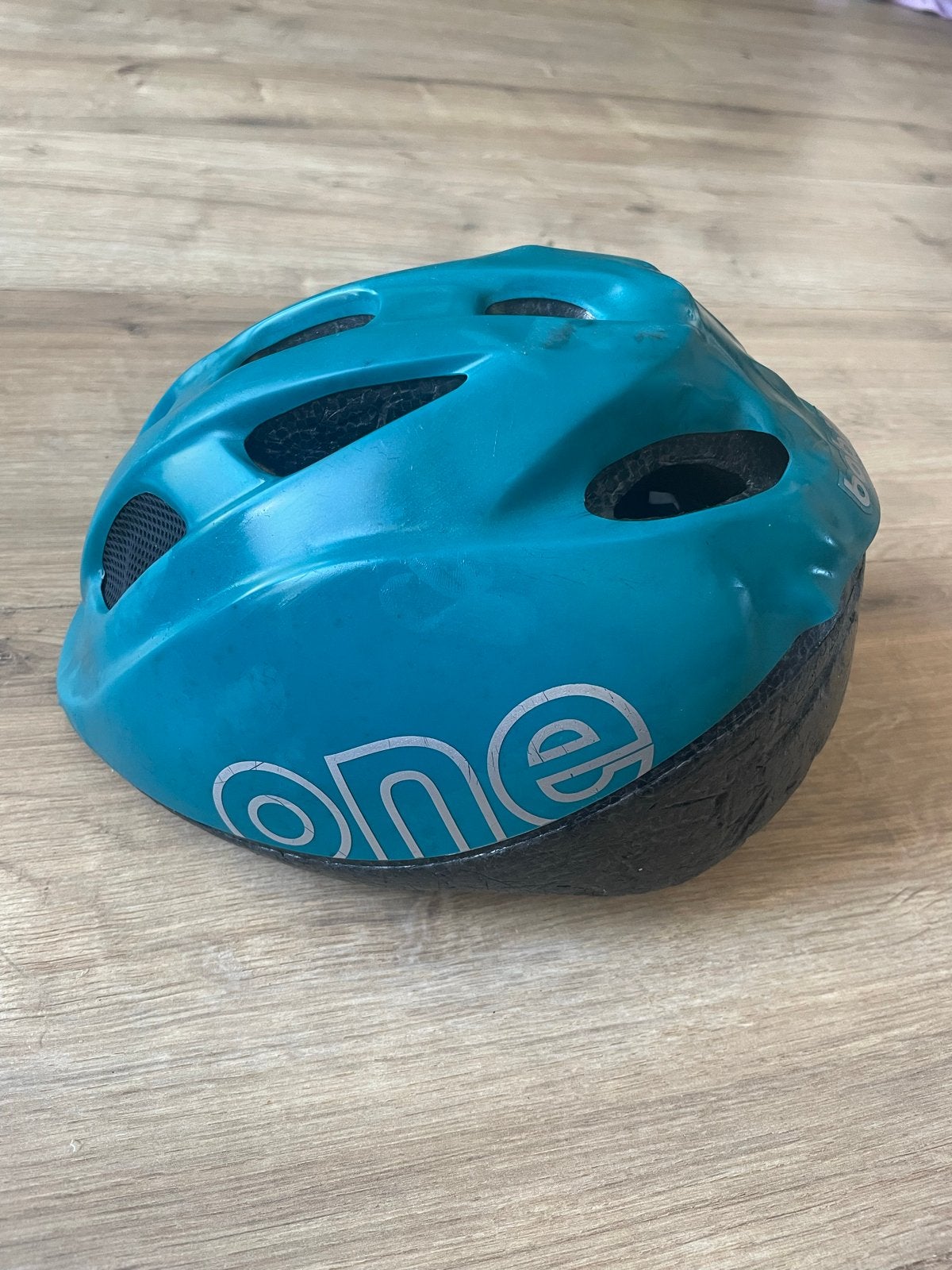 Bobike Bahama Kinderfietshelm - Turqoise (46-53cm), Ophalen, Gebruikt, Overige maten, Jongen of Meisje
