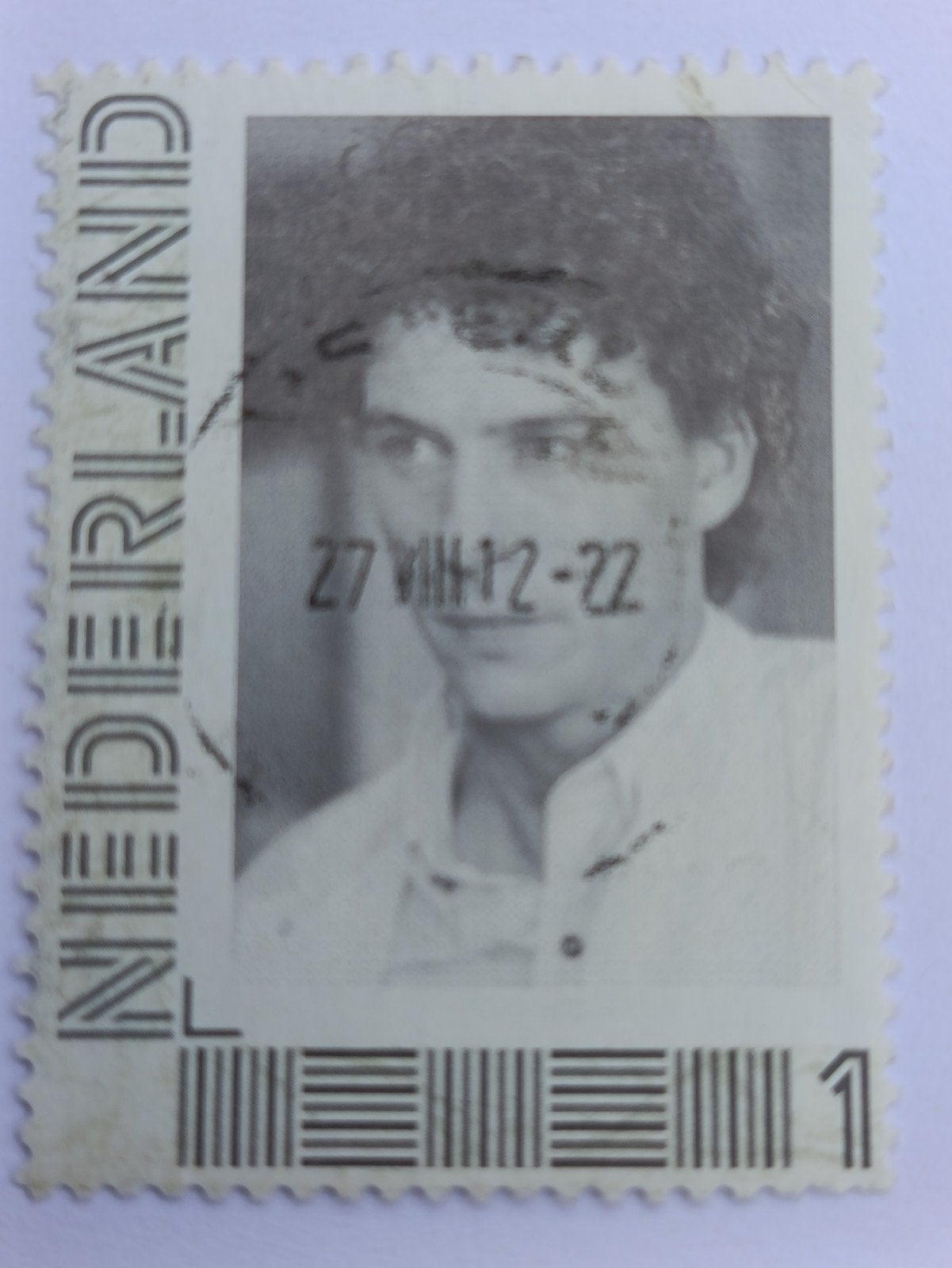 Persoonlijke postzegel met portret en datumstempel, Ophalen of Verzenden