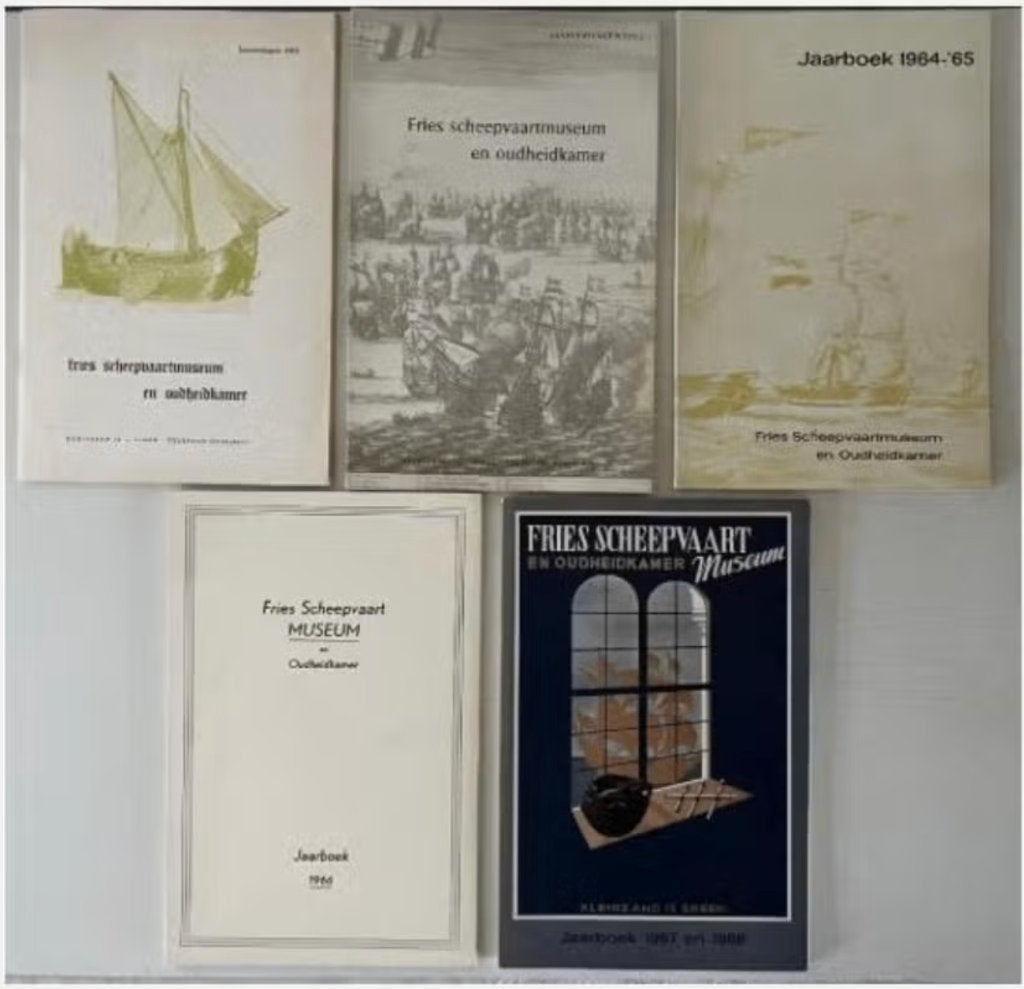 5 x oude jaarverslagen van het Fries Scheepvaartmuseum, Ophalen of Verzenden, Gelezen