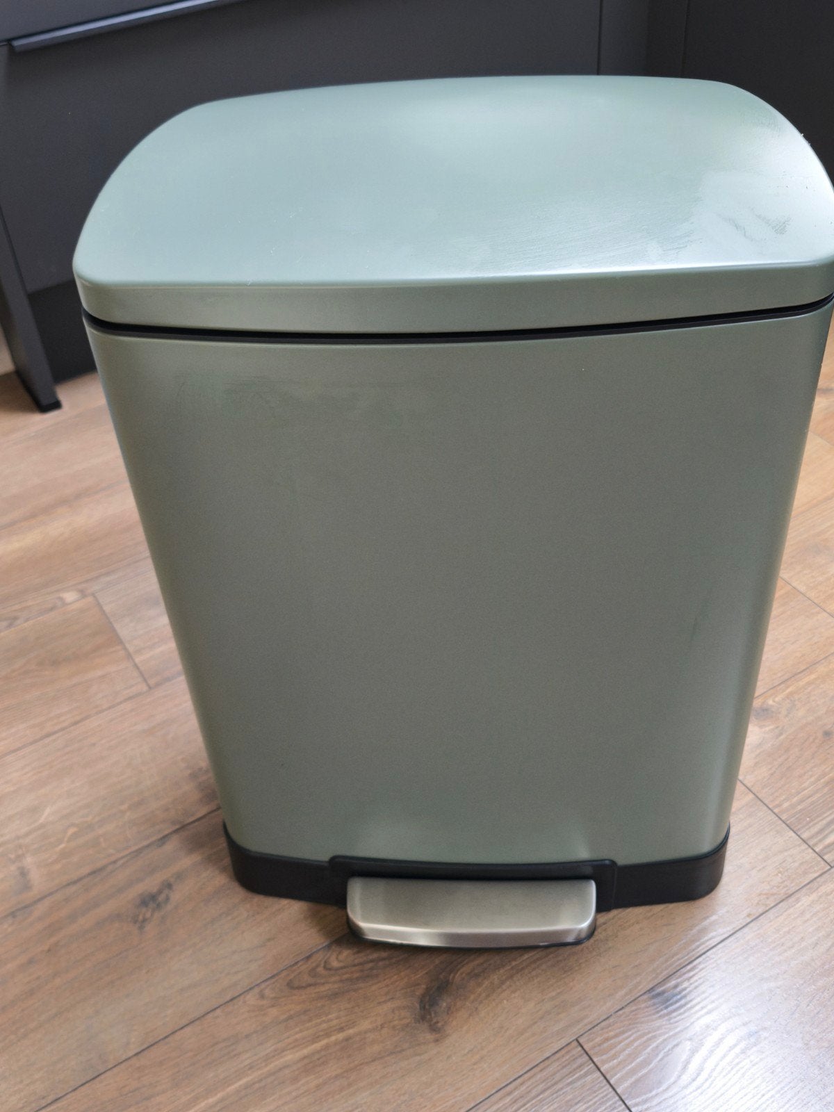 Groene pedaalemmer duo Paco - metaal - 25 + 15 liter, Ophalen, 50 – 75, Met pedaal, 40 liter of meer